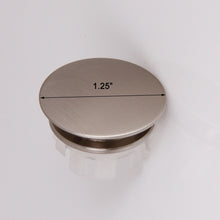 Load image into Gallery viewer, ELITE Ceramic Sink Overflow Cap Solid Brass Umbrella Style 007BN
