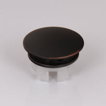 Load image into Gallery viewer, ELITE Ceramic Sink Overflow Cap Solid Brass Umbrella 007ORB