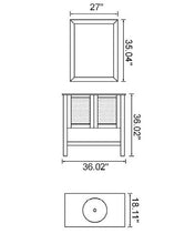 Load image into Gallery viewer, New Design Bathroom Vanity W.Black Walnut Color K003