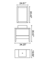 Load image into Gallery viewer, Modern Design Bathroom Vanity W.Black Walnut Color K011