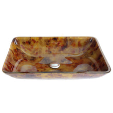 Load image into Gallery viewer, Tempered Glass Vessel Sink w. Unique Hand Painting Pattern 1205