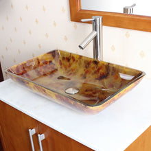 Load image into Gallery viewer, Tempered Glass Vessel Sink w. Unique Hand Painting Pattern 1205