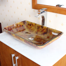 Load image into Gallery viewer, Tempered Glass Vessel Sink w. Unique Hand Painting Pattern 1205