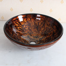 Load image into Gallery viewer, ELITE Tempered Glass Vessel Sink Hot Melt Multicolor Pattern 1210