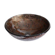 Load image into Gallery viewer, ELITE Tempered Glass Vessel Sink Hot Melt Multicolor Pattern 1211