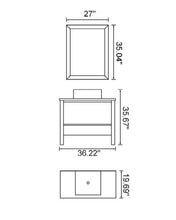 Load image into Gallery viewer, Modern Style Bathroom Vanity Set W.Natural Color K012