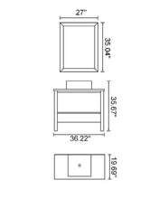 Load image into Gallery viewer, Modern Style Bathroom Vanity Set W.Natural Color K012
