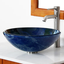 Load image into Gallery viewer, ELITE Earth Pattern Double Layers Tempered Glass Bathroom Sink 1301