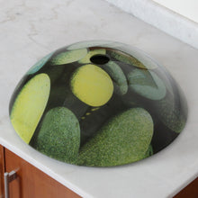 Load image into Gallery viewer, ELITE Cobblestone Pattern Tempered Glass Bathroom Sink 1302