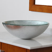 Load image into Gallery viewer, ELITE Tempered Glass Bathroom SinK And Faucet Combo 1308+2659C