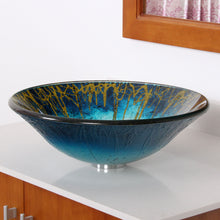 Load image into Gallery viewer, ELITE Modern Design Tempered Glass Bathroom Vessel Sink 1309
