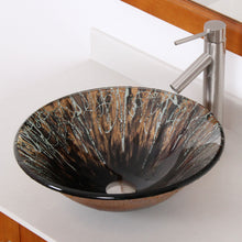 Load image into Gallery viewer, ELITE Modern Design Tempered Glass Bathroom Vessel Sink 1310