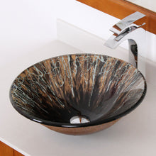 Load image into Gallery viewer, ELITE Modern Design Tempered Glass Bathroom Vessel Sink 1310