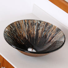 Load image into Gallery viewer, ELITE Modern Design Tempered Glass Bathroom Vessel Sink 1310