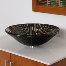 Load image into Gallery viewer, ELITE Bathroom Vessel Sink and Waterfall Faucet Combo 1311+F22TC