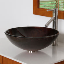 Load image into Gallery viewer, ELITE Tempered Glass Bathroom Sink And Faucet Combo 1312+2659SN