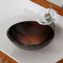 Load image into Gallery viewer, ELITE Modern Design Tempered Glass Bathroom Vessel Sink 1312