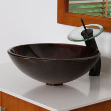 Load image into Gallery viewer, ELITE Bathroom Vessel Sink and Faucet Combo 1312+F22TORB