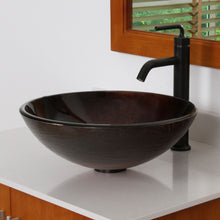 Load image into Gallery viewer, ELITE Modern Design Tempered Glass Bathroom Vessel Sink 1312