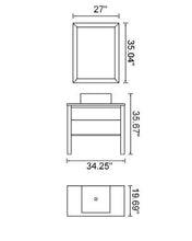 Load image into Gallery viewer, Modern Design Bathroom Vanity W.Black Walnut Color K013