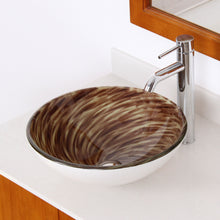 Load image into Gallery viewer, ELITE Modern Design Tempered Glass Bathroom Vessel Sink 1401
