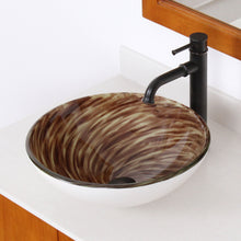 Load image into Gallery viewer, ELITE Modern Design Tempered Glass Bathroom Vessel Sink 1401