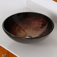 Load image into Gallery viewer, ELITE Modern Design Tempered Glass Bathroom Vessel Sink 1402