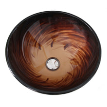 Load image into Gallery viewer, ELITE Modern Design Tempered Glass Bathroom Vessel Sink 1402