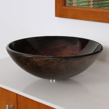 Load image into Gallery viewer, ELITE Modern Design Tempered Glass Bathroom Vessel Sink 1402