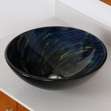 Load image into Gallery viewer, ELITE Modern Design Tempered Glass Bathroom Vessel Sink 1403