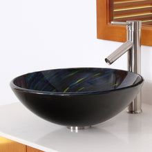 Load image into Gallery viewer, ELITE Modern Design Tempered Glass Bathroom Vessel Sink 1403