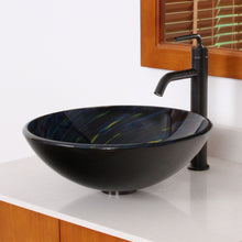 Load image into Gallery viewer, ELITE Modern Design Tempered Glass Bathroom Vessel Sink 1403