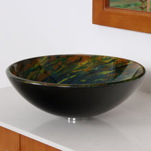 Load image into Gallery viewer, ELITE Modern Design Tempered Glass Bathroom Vessel Sink 1404