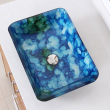 Load image into Gallery viewer, ELITE Rectangle Cloud Style Art Tempered Glass Vessel Sink 1406