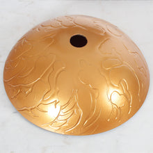 Load image into Gallery viewer, Unique Tempered Glass Vessel Sink w.Yellow Striped Pattern 142E