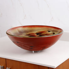Load image into Gallery viewer, ELITE Ocean Star Pattern Tempered Glass Bathroom Vessel Sin 1509