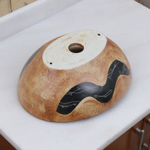 Load image into Gallery viewer, ELITE  Oval Matt Yellow Glaze Porcelain Bathroom Vessel Sink 1550
