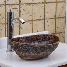Load image into Gallery viewer, ELITE Oval Bronze Glaze Ceramic Bathroom Vessel Sink 1552