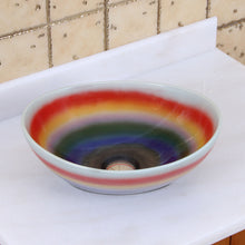 Load image into Gallery viewer, ELITE Oval Multicolor Glaze Porcelain Bathroom Vessel Sink 1556