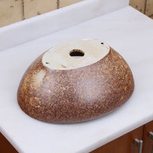 Load image into Gallery viewer, ELITE Oval Matt Iron Ore Glaze Ceramic Bathroom Vessel Sink 1564