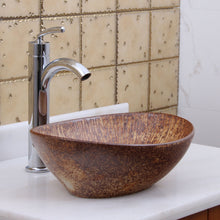 Load image into Gallery viewer, ELITE Oval Matt Iron Ore Glaze Ceramic Bathroom Vessel Sink 1564