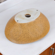 Load image into Gallery viewer, ELITE Oval Sandstone Glaze Ceramic Bathroom Vessel Sink 1565