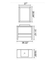 Load image into Gallery viewer, Modern Design Bathroom Vanity W.Natural Color K015