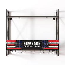 Load image into Gallery viewer, Industrial Wine Racks Wall Mounted with 6 Stem Glass Holder 23.6 in