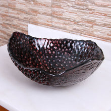 Load image into Gallery viewer, ELITE 1603 Ripe Grape Pattern Tempered Glass Bathroom Vessel Sink 1603