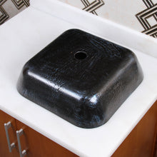 Load image into Gallery viewer, ELITE Square Volcanic Pattern Tempered Glass Bathroom Vessel Sink 1608