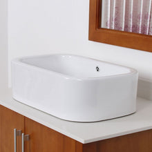 Load image into Gallery viewer, ELITE Ceramic Bathroom Sink With Unique Rectangle Design C171