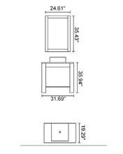 Load image into Gallery viewer, Unique Designed Bathroom Vanity W.Black Walnut Color K017