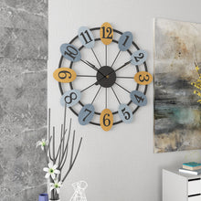 Load image into Gallery viewer, Jeezi Oversize Rustic Numeral Wall Clocks for Living Room Decor Farmhouse Style 20"