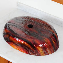 Load image into Gallery viewer, Elite Molten Lava Glass Vessel Bathroom Sink Newest Design 184E